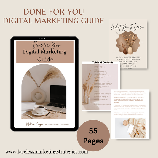 Done For You Digital Marketing Guide With Master Resale Rights