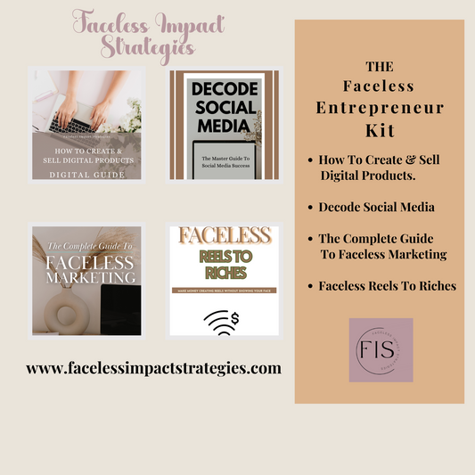 The Faceless Entrepreneur Kit With Master Resale Rights