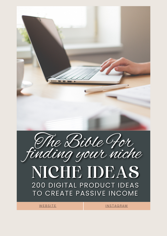 Stop Niche-less Wandering: Uncover Your Goldmine with The Niche Ideas Bible (Passive Income Awaits!) With Master Resale Rights